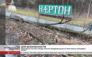 Жителей и гостей города просят воздержаться от прогулок в парковых зонах