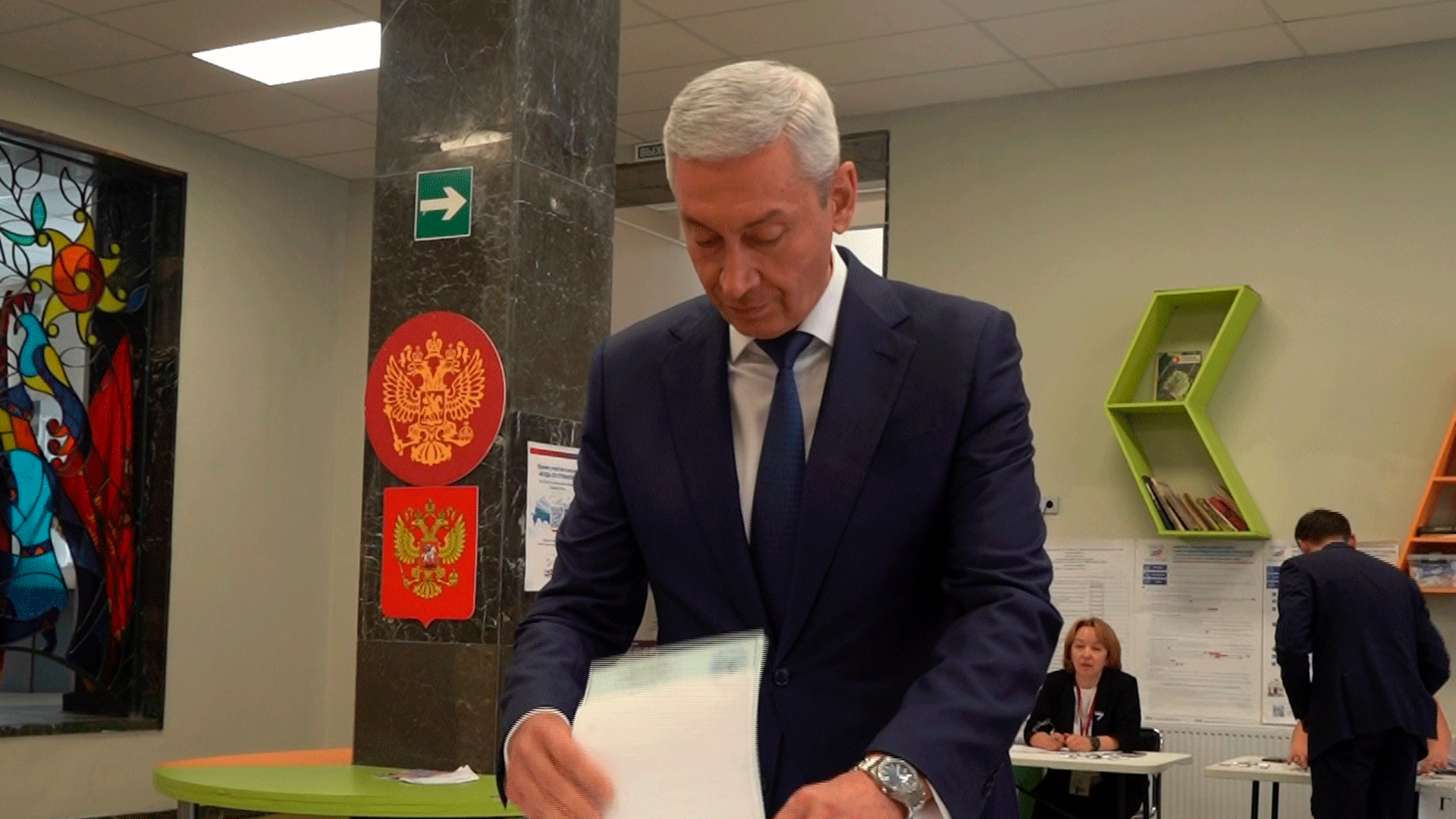 Борис Джанаев проголосовал на выборах депутатов государственной думы